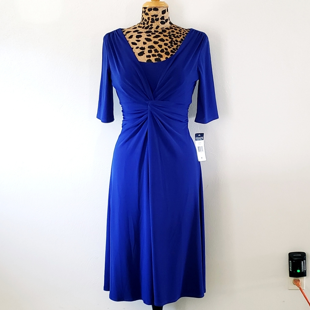 CHAPS V-Neck Dress